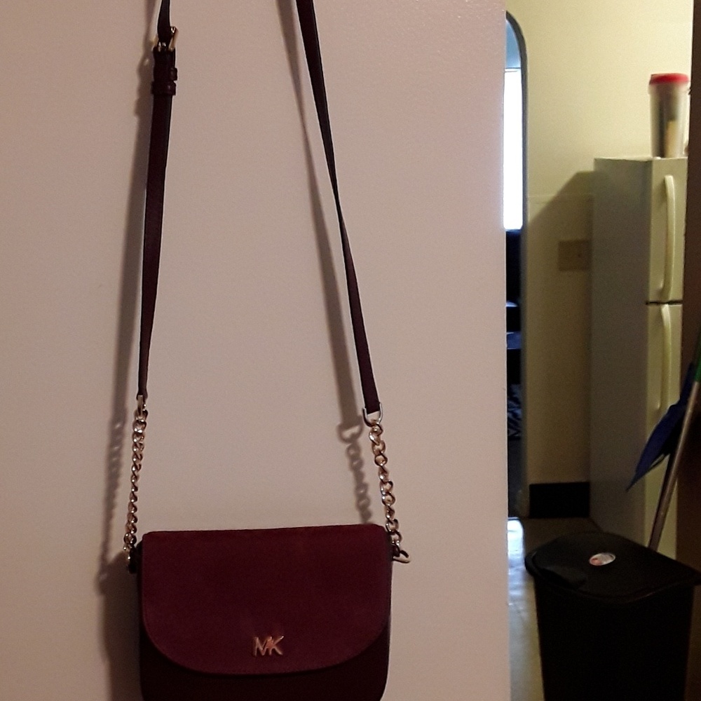 Burgundy cross body